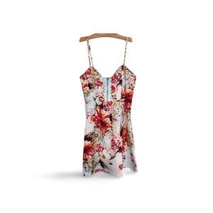Alyn Paige Juniors' Floral Spaghetti Strap Dress - Size M 90s Y2K Casual Vibes